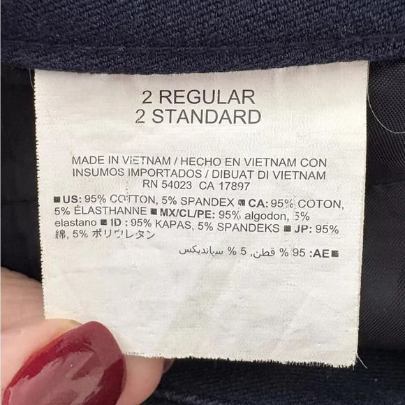 Old Navy Blue Pixie Mid Rise Pants Womens Size 2 (1101) - Picture 5 of 6